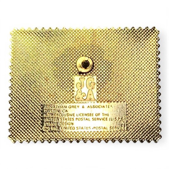 Vintage Postal Service Cat Stamp Lapel Pin By Jonathan Grey & Associates Gold - Picture 3 of 9